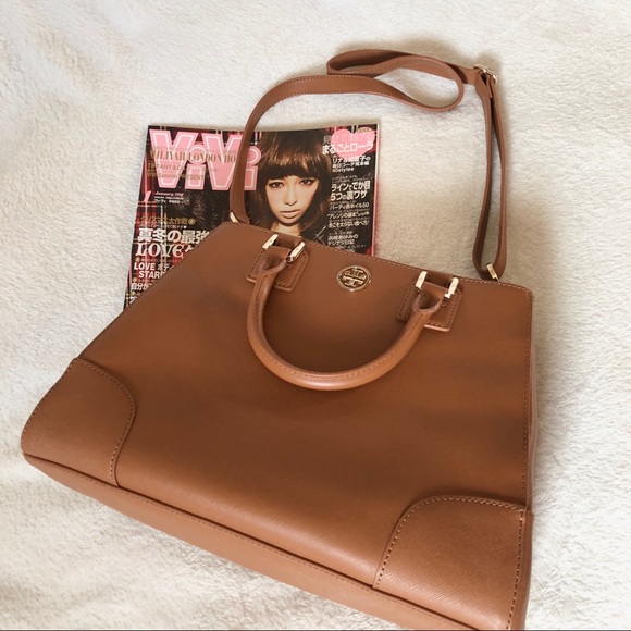 Tory Burch Handbags - Tory Burch tan satchel shoulder cross body bag